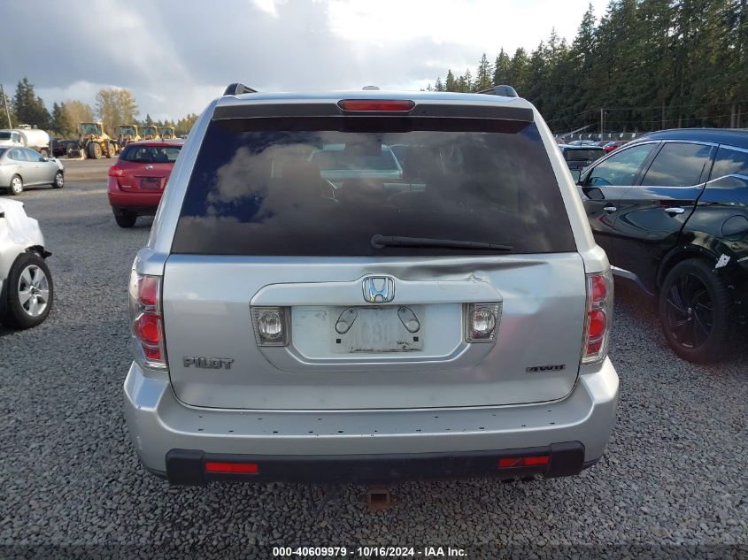 2006 Honda Pilot Ex-L VIN: 2HKYF18576H540416 Lot: 40609979