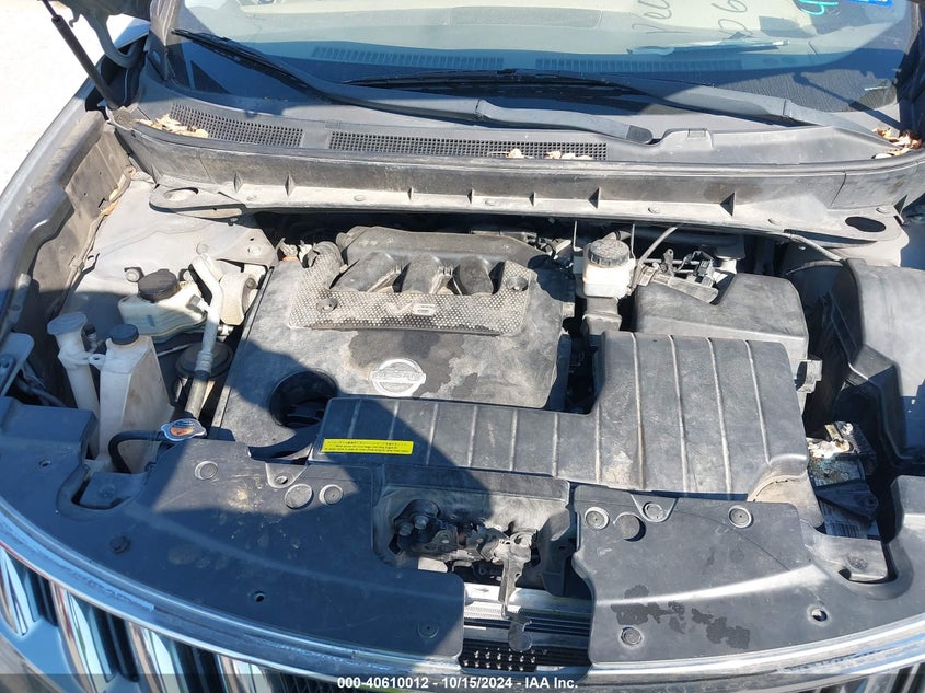 2010 Nissan Murano Sl VIN: JN8AZ1MU3AW012014 Lot: 40610012