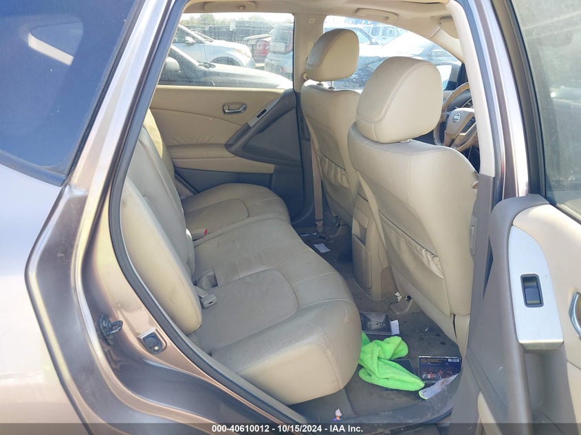 2010 Nissan Murano Sl VIN: JN8AZ1MU3AW012014 Lot: 40610012