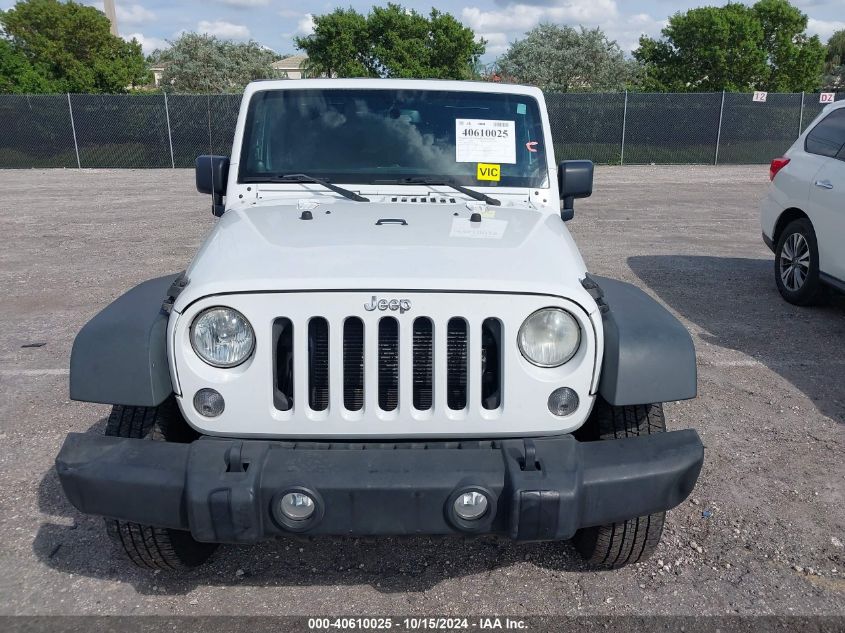 2014 Jeep Wrangler Unlimited Sport VIN: 1C4BJWDG2EL155011 Lot: 40610025