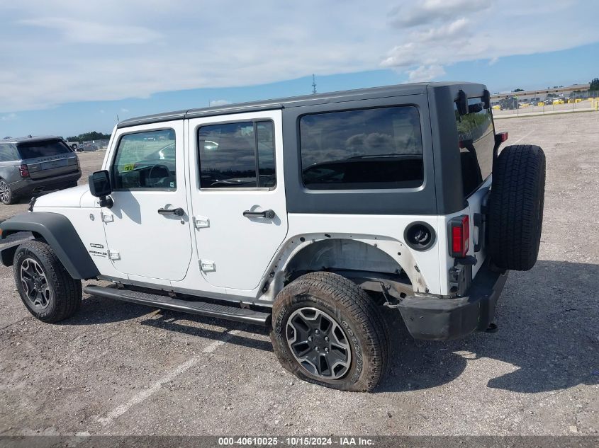 2014 Jeep Wrangler Unlimited Sport VIN: 1C4BJWDG2EL155011 Lot: 40610025