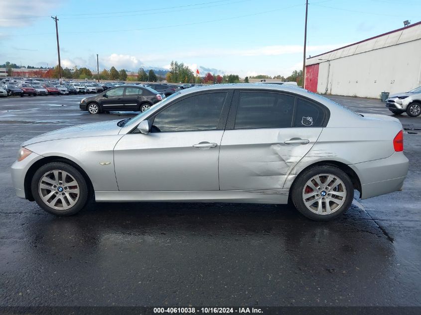 2007 BMW 328I VIN: WBAVA33587KX70776 Lot: 40610038