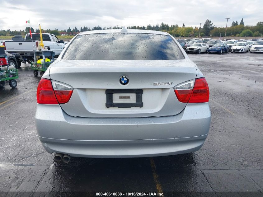 2007 BMW 328I VIN: WBAVA33587KX70776 Lot: 40610038