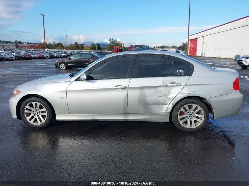 2007 BMW 328I VIN: WBAVA33587KX70776 Lot: 40610038