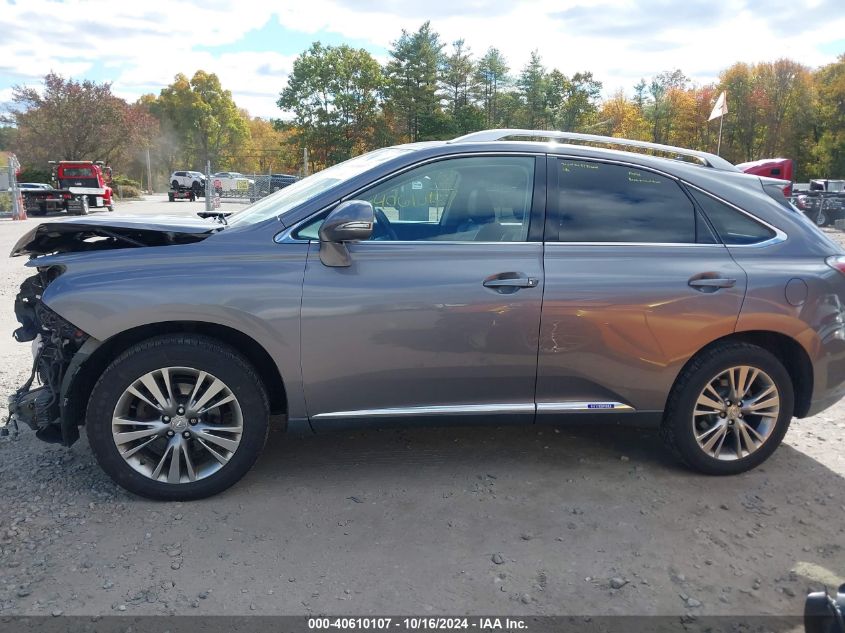 2013 Lexus Rx 450H VIN: JTJBC1BA8D2060207 Lot: 40610107