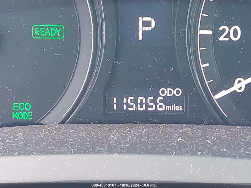 2013 Lexus Rx 450H VIN: JTJBC1BA8D2060207 Lot: 40610107