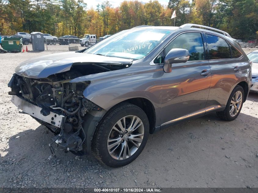 2013 Lexus Rx 450H VIN: JTJBC1BA8D2060207 Lot: 40610107