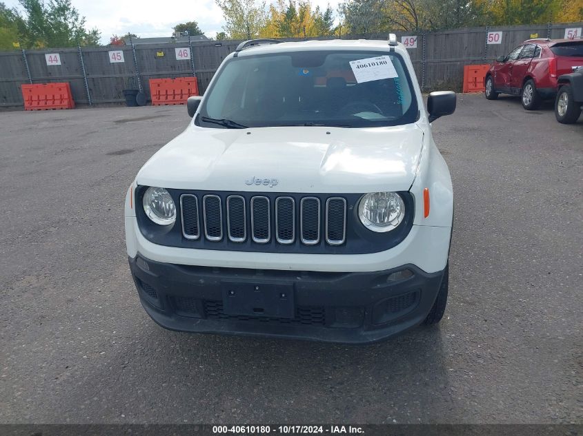 2017 Jeep Renegade Sport 4X4 VIN: ZACCJBAB5HPG46226 Lot: 40610180