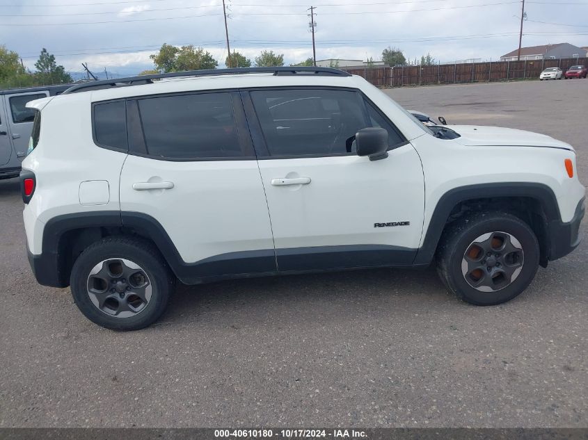 2017 Jeep Renegade Sport 4X4 VIN: ZACCJBAB5HPG46226 Lot: 40610180