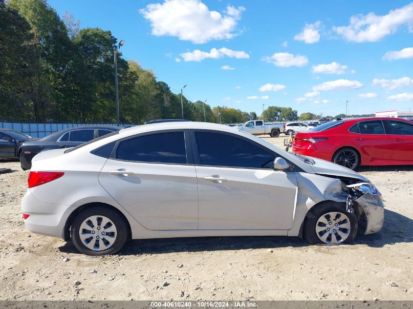 2016 Hyundai Accent Se VIN: KMHCT4AE1GU972789 Lot: 40610240