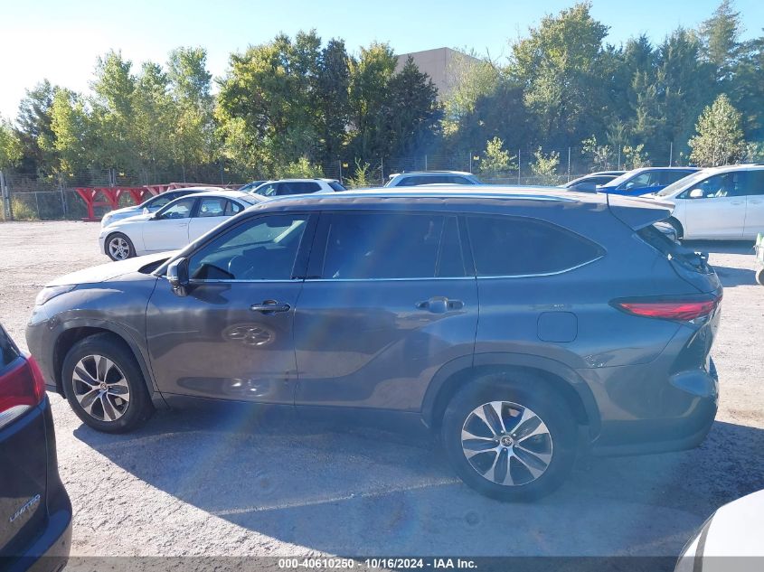 2021 Toyota Highlander Xle VIN: 5TDGZRAH9MS520522 Lot: 40610250