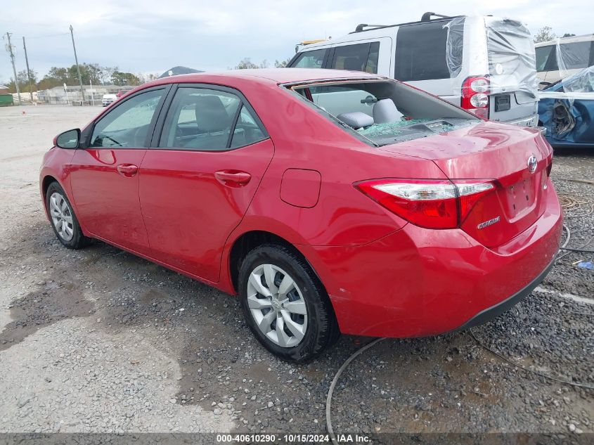 2015 Toyota Corolla Le VIN: 2T1BURHE3FC311888 Lot: 40610290