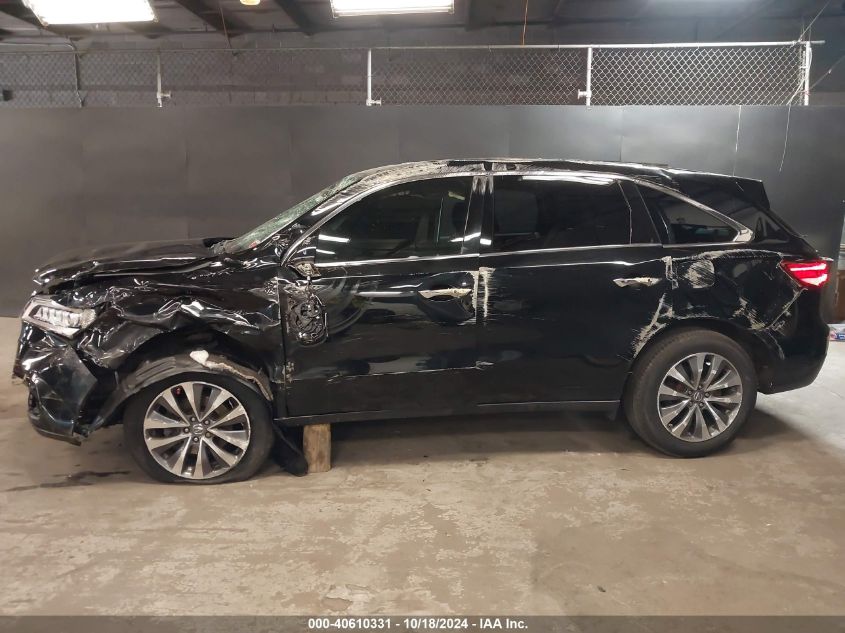 2016 Acura Mdx Technology Acurawatch Plus Packages/Technology Package VIN: 5FRYD4H4XGB012785 Lot: 40610331