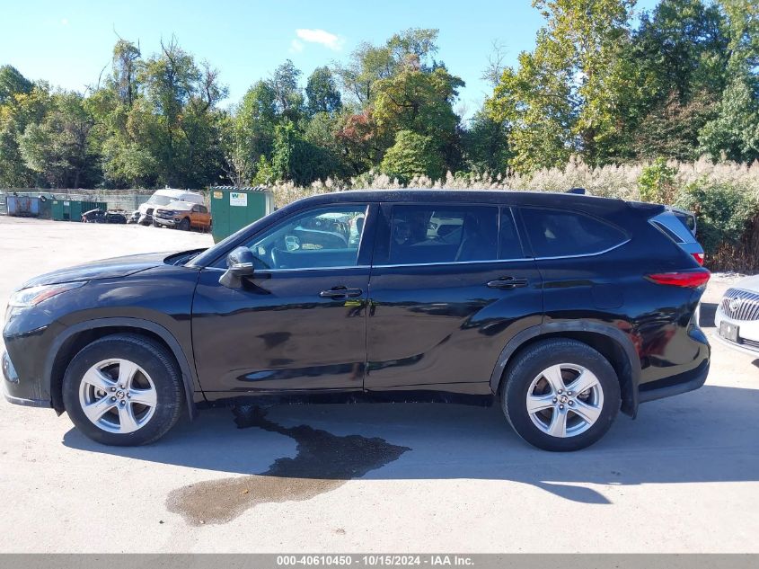 2021 Toyota Highlander Le VIN: 5TDBZRBH1MS529661 Lot: 40610450