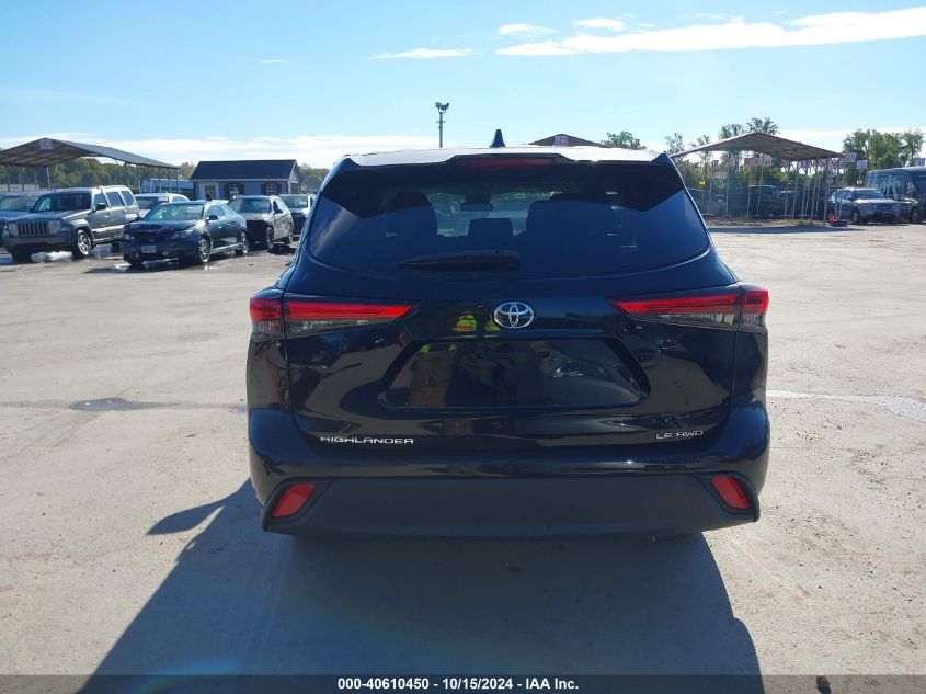 2021 Toyota Highlander Le VIN: 5TDBZRBH1MS529661 Lot: 40610450