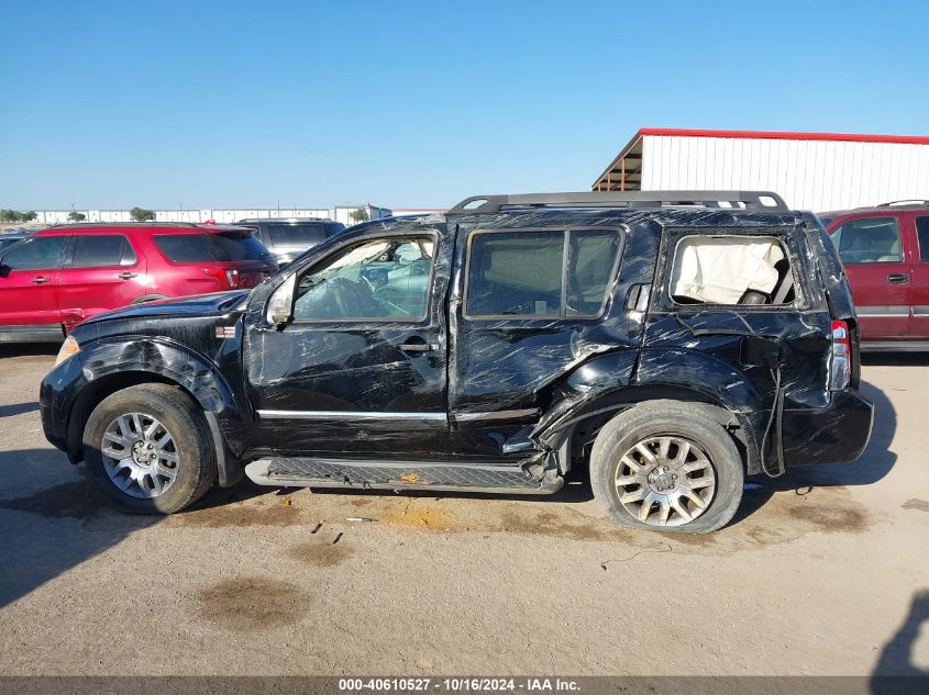 2010 Nissan Pathfinder Le VIN: 5N1AR1NNXAC600184 Lot: 40610527