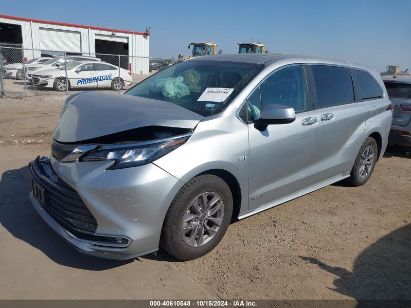 2021 Toyota Sienna Xle VIN: 5TDYRKEC1MS068981 Lot: 40610548