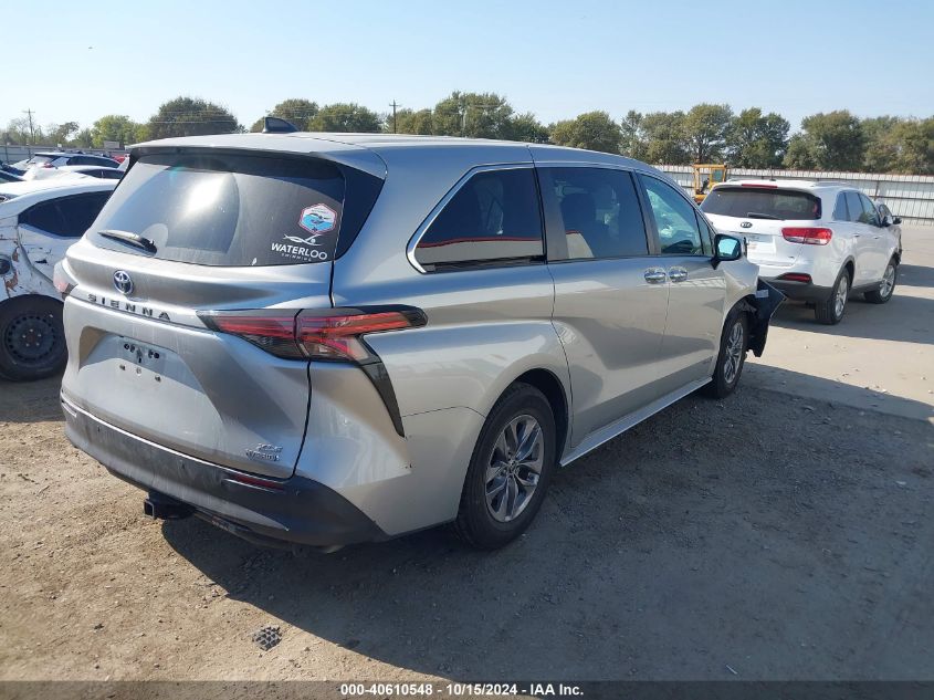 2021 Toyota Sienna Xle VIN: 5TDYRKEC1MS068981 Lot: 40610548