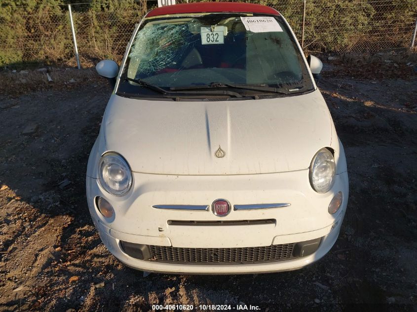 2012 Fiat 500C Pop VIN: 3C3CFFDR1CT330622 Lot: 40610620