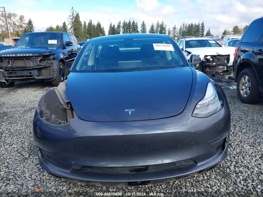 2019 Tesla Model 3 Long Range/Performance VIN: 5YJ3E1EB0KF386437 Lot: 40610680