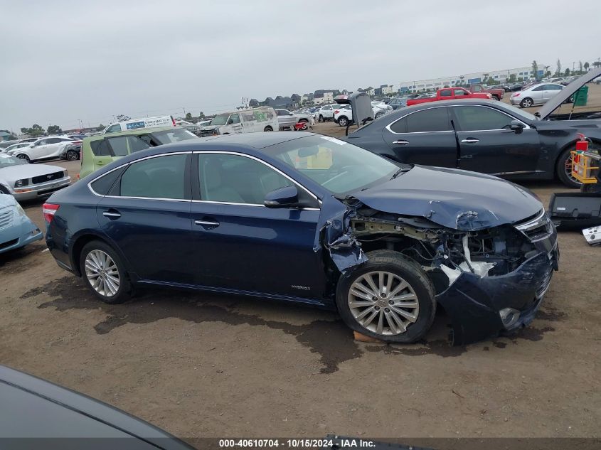 2014 Toyota Avalon Hybrid Xle Premium VIN: 4T1BD1EBXEU028316 Lot: 40610704