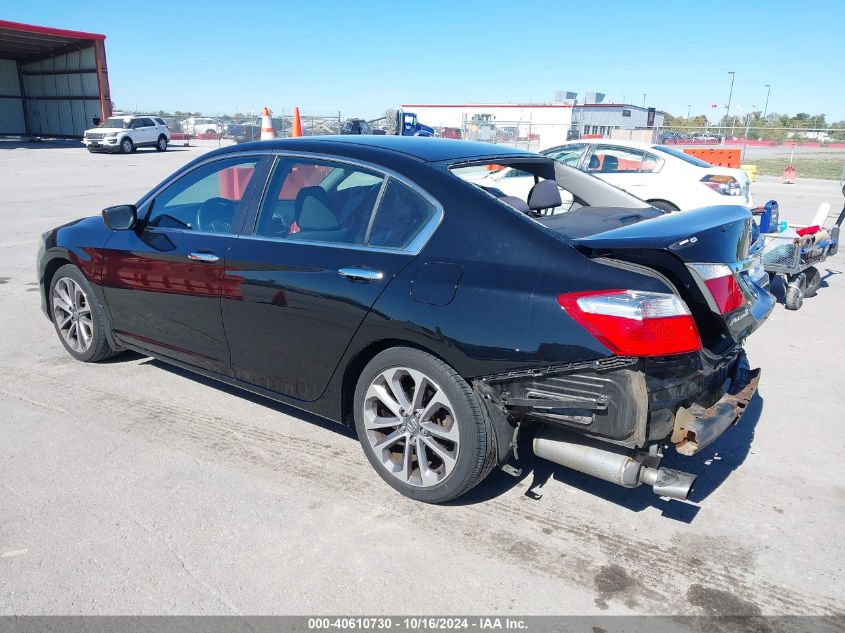 2014 Honda Accord Sport VIN: 1HGCR2F57EA291889 Lot: 40610730