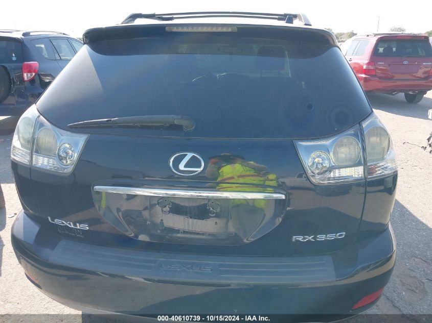 2007 Lexus Rx 350 Base (A5) VIN: 2T2GK31UX7C009117 Lot: 40610739