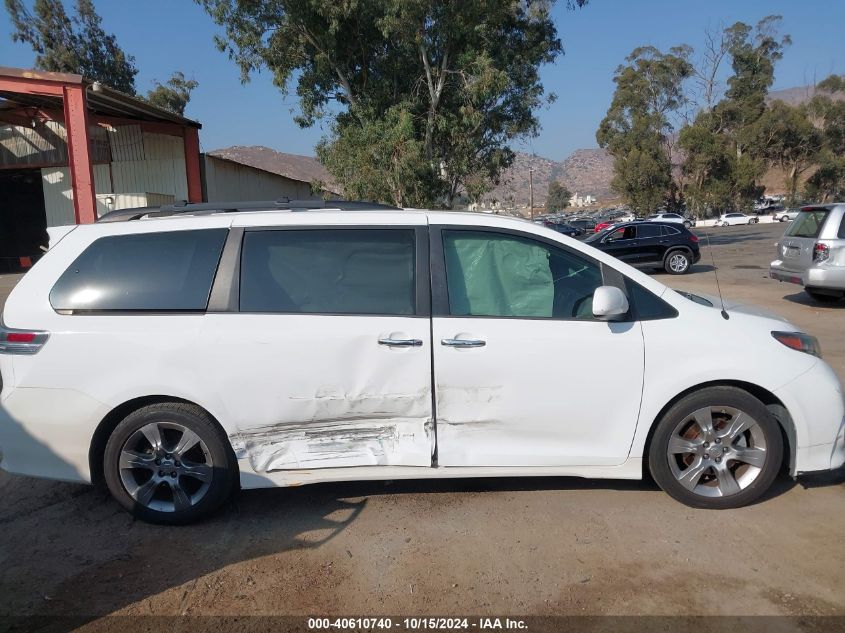 2014 Toyota Sienna Se 8 Passenger VIN: 5TDXK3DC7ES505245 Lot: 40610740