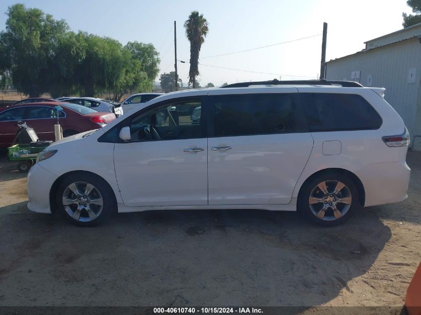 2014 Toyota Sienna Se 8 Passenger VIN: 5TDXK3DC7ES505245 Lot: 40610740