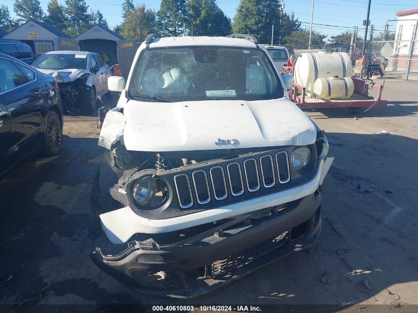 2018 Jeep Renegade Latitude Fwd VIN: ZACCJABB0JPH42375 Lot: 40610803