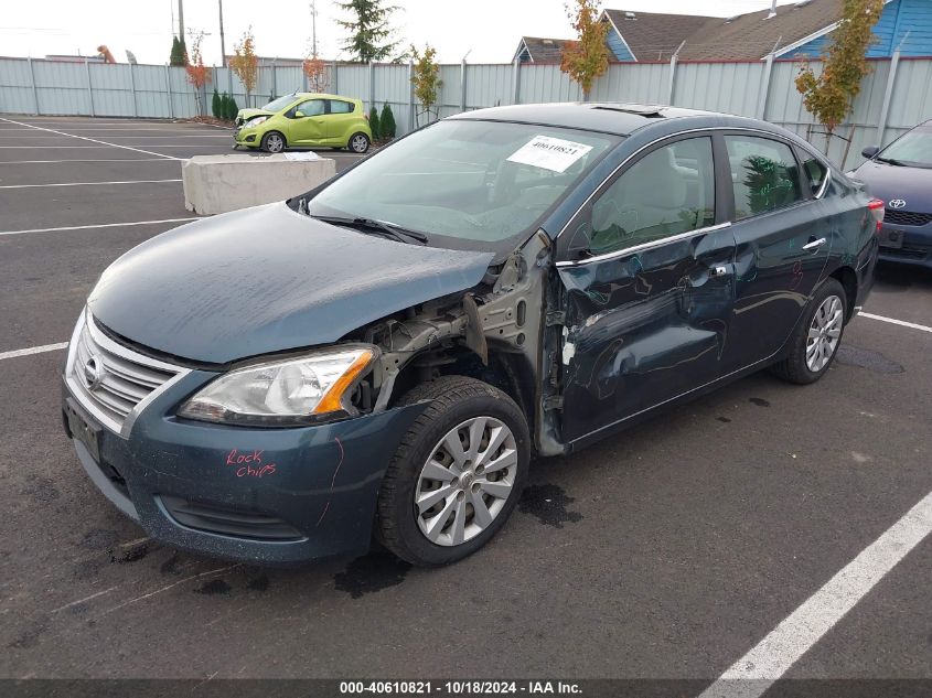 VIN 3N1AB7APXFY264427 2015 Nissan Sentra, SV no.2