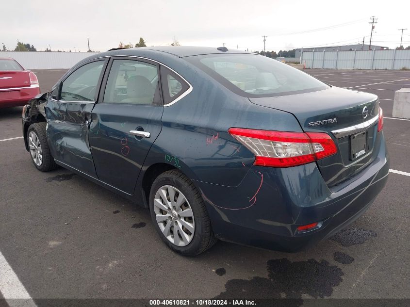 VIN 3N1AB7APXFY264427 2015 Nissan Sentra, SV no.3