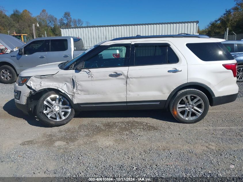 2017 Ford Explorer Limited VIN: 1FM5K8F80HGD74585 Lot: 40610884