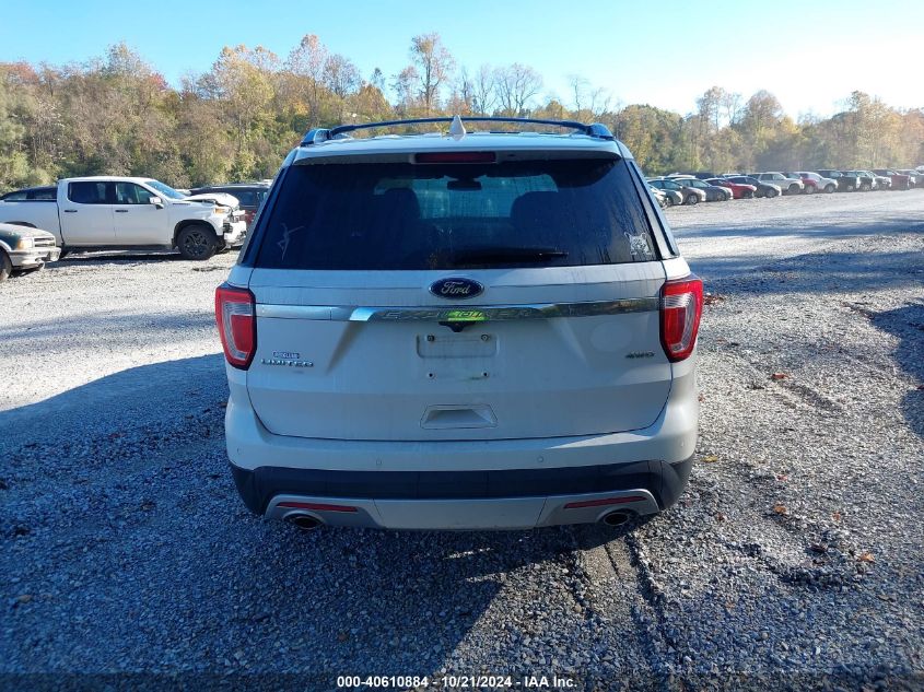 2017 Ford Explorer Limited VIN: 1FM5K8F80HGD74585 Lot: 40610884