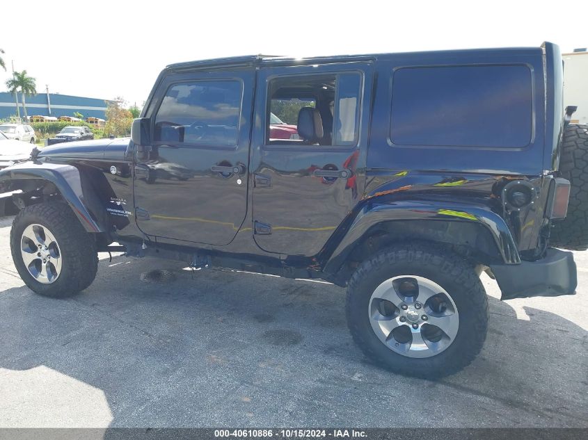 2016 Jeep Wrangler Unlimited Sahara VIN: 1C4BJWEG8GL173224 Lot: 40610886