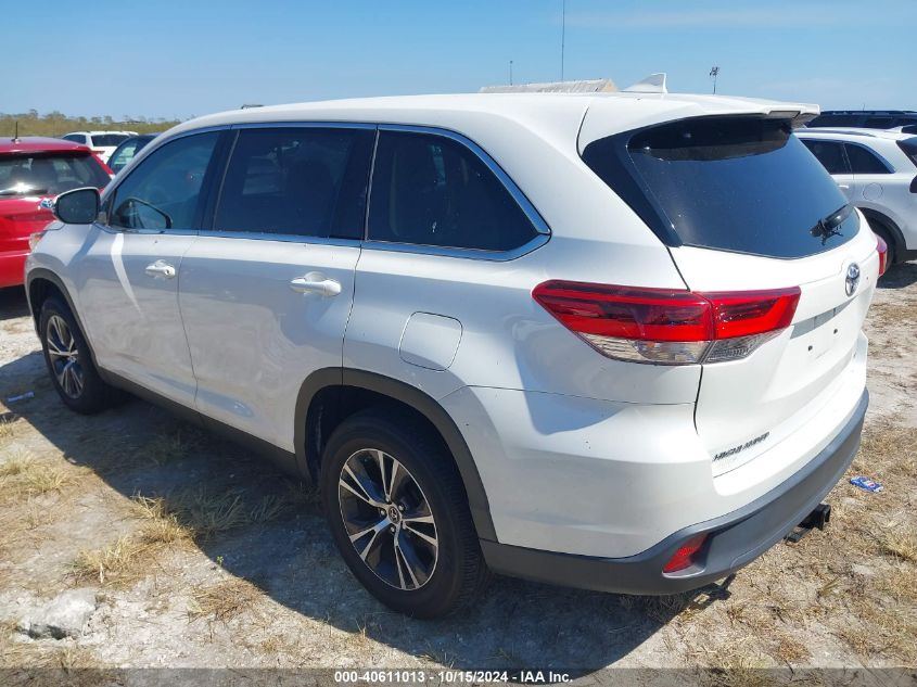 2019 Toyota Highlander Le Plus VIN: 5TDZZRFH7KS357237 Lot: 40611013