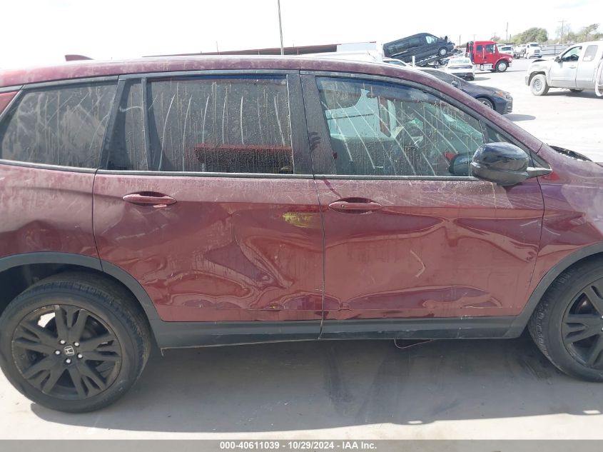 2019 Honda Passport Sport VIN: 5FNYF7H28KB005046 Lot: 40611039