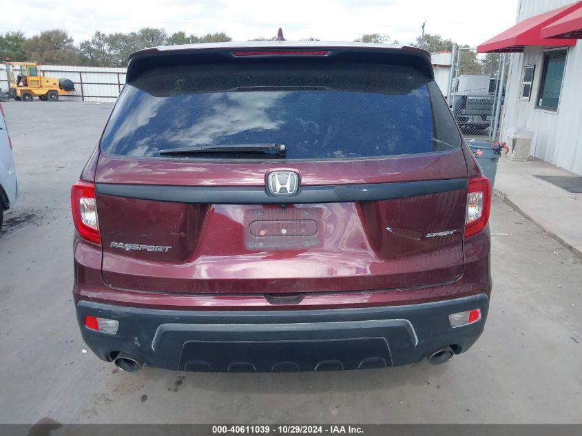 2019 Honda Passport Sport VIN: 5FNYF7H28KB005046 Lot: 40611039