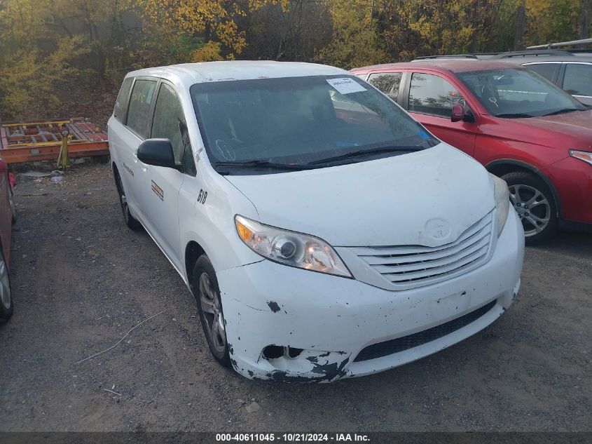 2017 Toyota Sienna L 7 Passenger VIN: 5TDZZ3DC2HS873308 Lot: 40611045