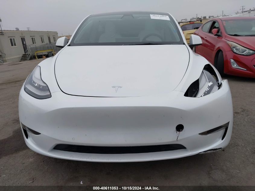 2021 Tesla Model Y Long Range Dual Motor All-Wheel Drive VIN: 5YJYGDEE1MF118060 Lot: 40611053