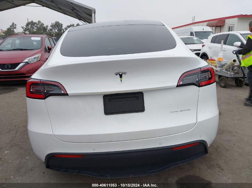 2021 Tesla Model Y Long Range Dual Motor All-Wheel Drive VIN: 5YJYGDEE1MF118060 Lot: 40611053