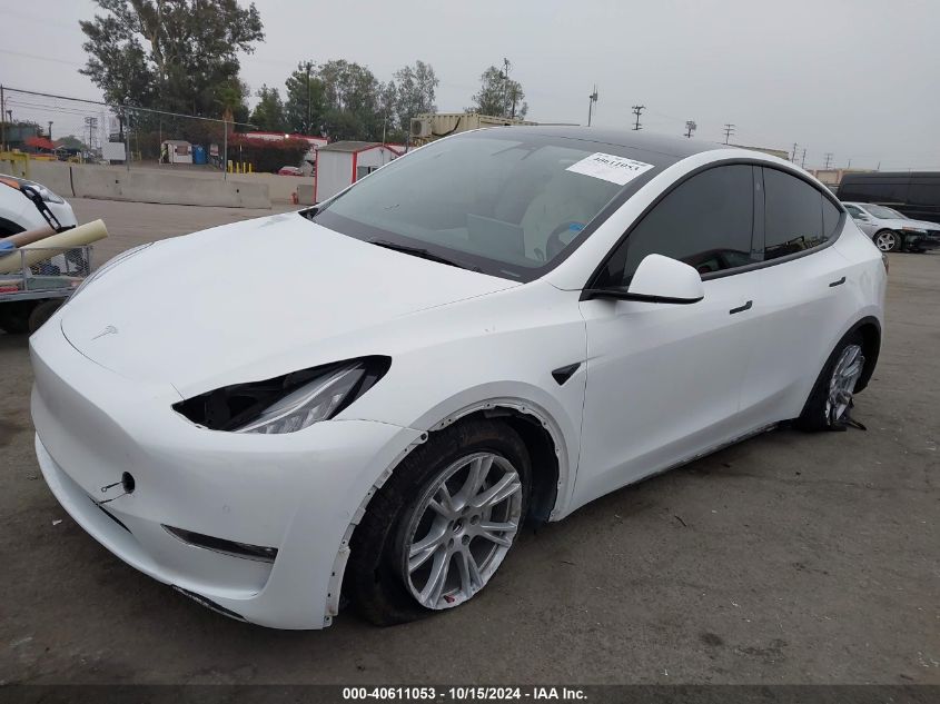 2021 TESLA MODEL Y LONG RANGE DUAL MOTOR ALL-WHEEL DRIVE - 5YJYGDEE1MF118060