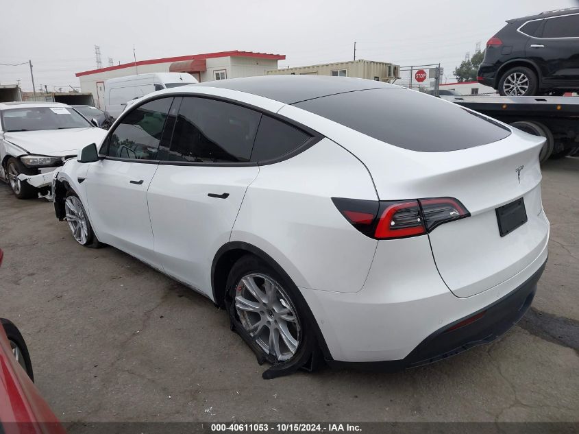 2021 Tesla Model Y Long Range Dual Motor All-Wheel Drive VIN: 5YJYGDEE1MF118060 Lot: 40611053