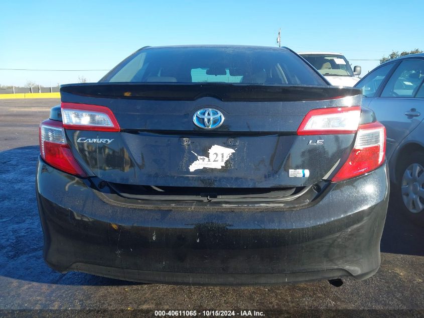 2012 Toyota Camry Hybrid Le VIN: 4T1BD1FK7CU028155 Lot: 40611065