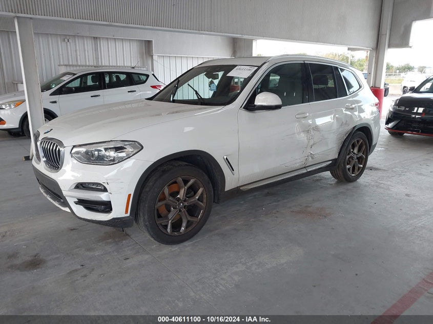 2021 BMW X3 SDRIVE30I VIN: 5UXTY3C00M9E41827