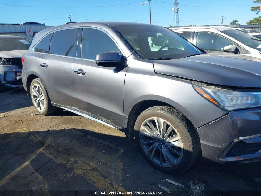 2017 Acura Mdx Technology Package VIN: 5FRYD3H57HB010514 Lot: 40611170