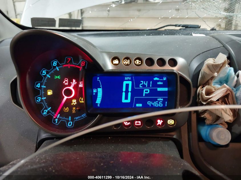 2012 Chevrolet Sonic 2Ls VIN: 1G1JA5SH3C4149400 Lot: 40611299