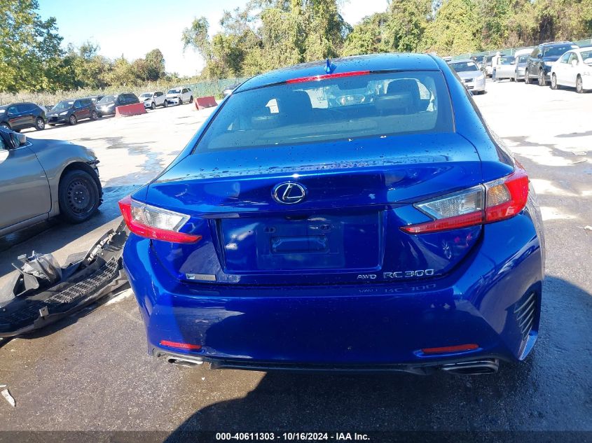 2016 Lexus Rc 300 VIN: JTHSM5BC3G5000118 Lot: 40611303