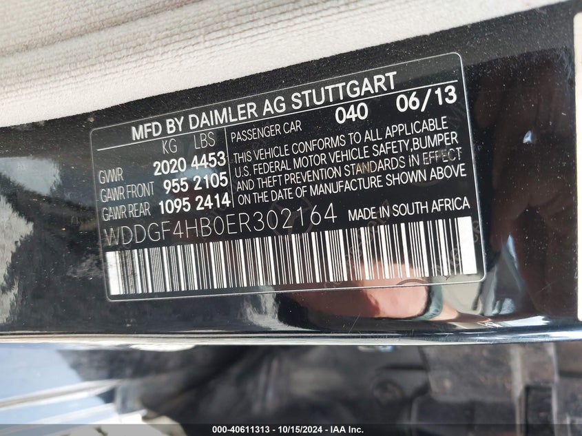 2014 MERCEDES-BENZ C 250 LUXURY/SPORT - WDDGF4HB0ER302164