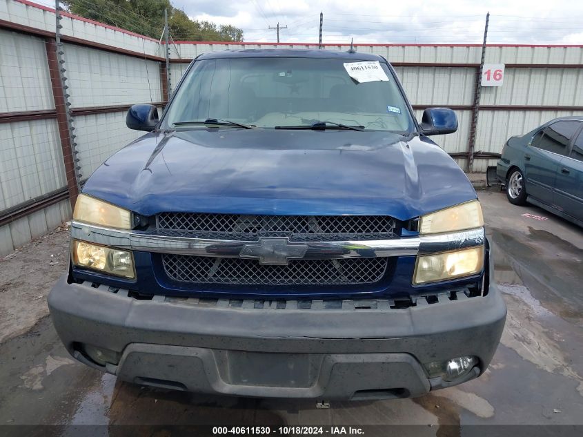 2002 Chevrolet Avalanche 1500 VIN: 3GNEK13T72G174634 Lot: 40611530